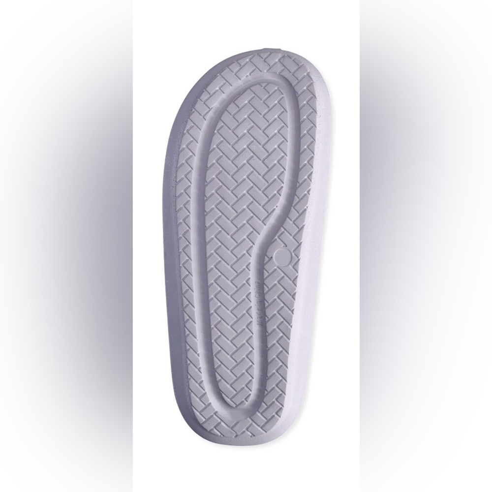 Women’s Glitter Slide Sandals Double Banded with 70s Style Emoji Charms - Picture 6 of 6